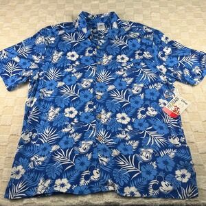 Disney Blue Mickey Mouse Hawaiian Shirt